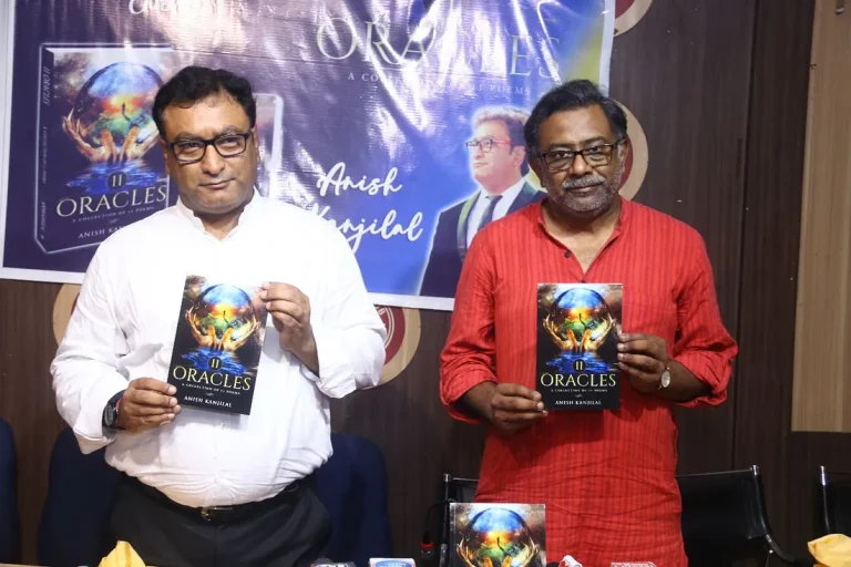 Anish kanjilal launched his second edition book ORACELS in presence of Indian Film Maker Kamaleswar Mukherjee at Press Club Kolkata